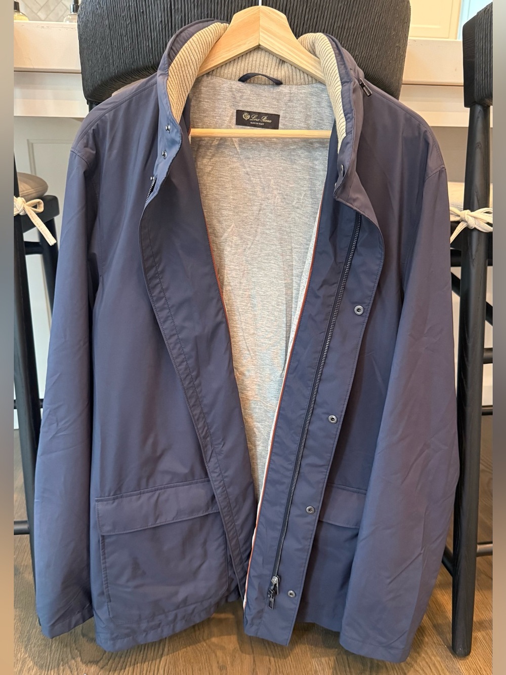 Loro Piana Navy Light Voyager Men's Coat